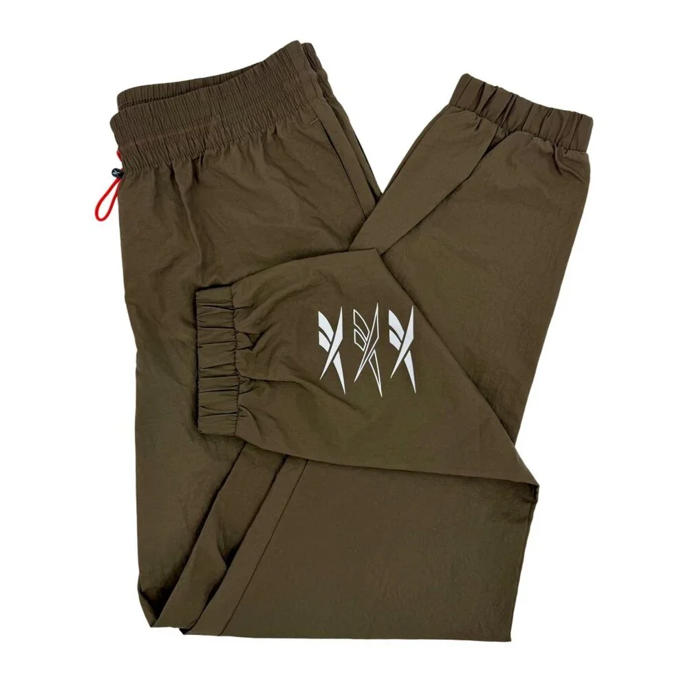 NWT Reebok Trek Grey Athleisure Training Pants Joggers w/Side Pocket & Logo S - Picture 2 of 16
